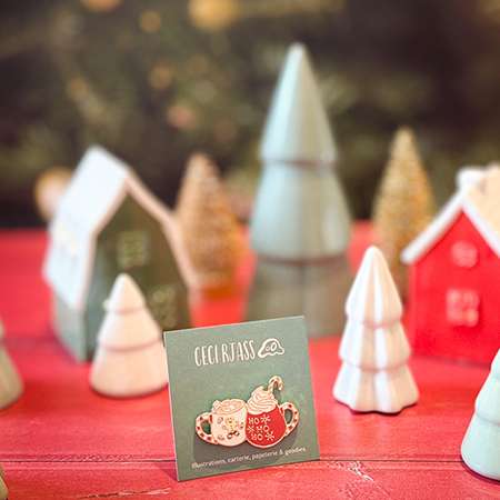 Pin's de Noël, réalisation Ceci Rjass 2024