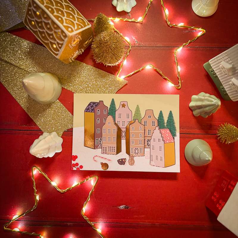 Carterie de voeux, maisons nordiques, réalisation Ceci Rjass 2024