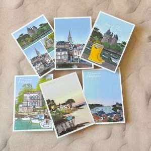 Collection de cartes postales de Pornic, 6 modèles