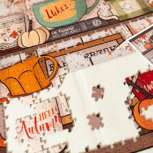 Puzzle Automne 1000p pièces - étagère à mugs
