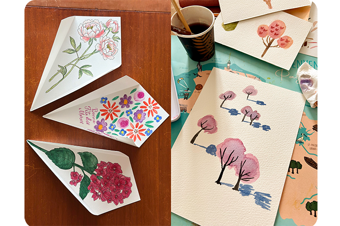 Cours Aquarelle avec Ceci Rjass