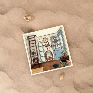 Illustration colorée à l'ambiance cosie par Ceci Rjass, illustratrice à Pornic, Pays de Retz