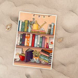Illustration colorée à l'ambiance cosie par Ceci Rjass, illustratrice à Pornic, Pays de Retz