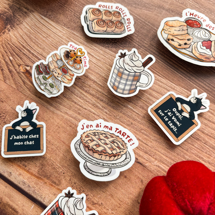 Petits stickers brillants d'automne par Ceci Rjass